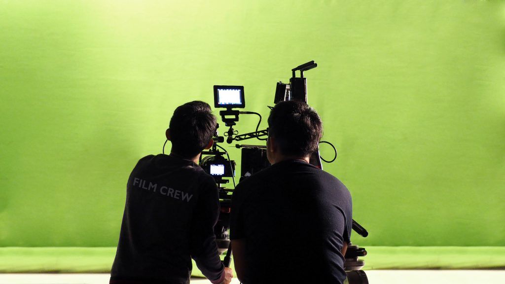 Green screen corporate video production shoot for The Creative Catapult